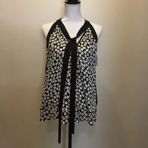 Alice Through The Looking Glass Black White Blouse